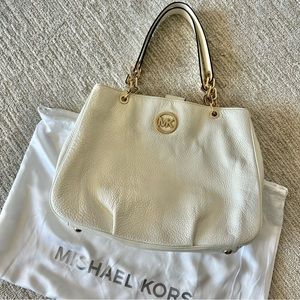 *BRAND NEW* White Cream Michael Kors Tote Leather Handbag